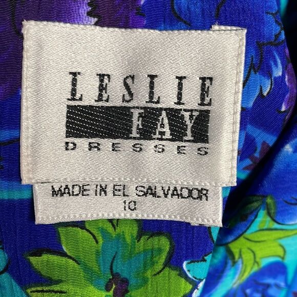 Vintage Leslie Fay Women’s 2 pc Skirt Set Size 10 Floral Cottagecore Fairycore - Picture 9 of 10